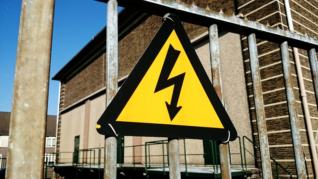 Panneau danger electrique industrielle